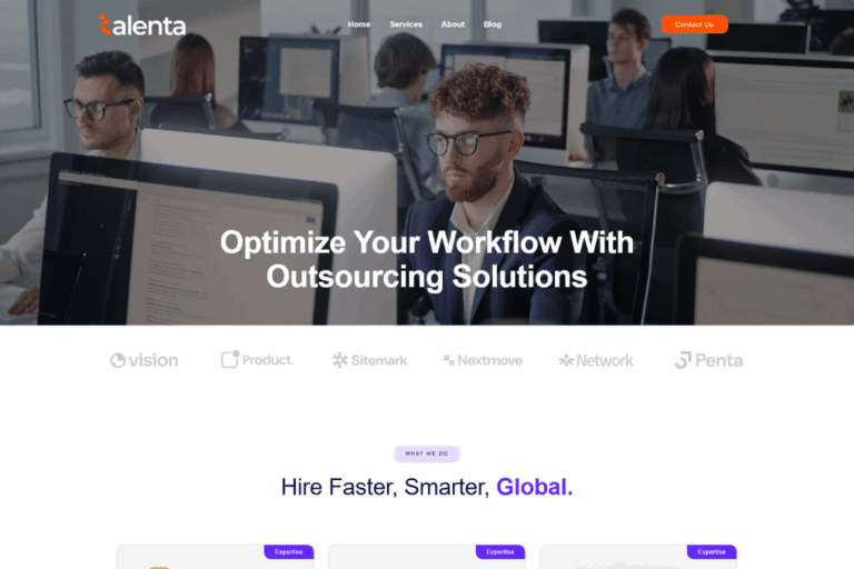 Talenta Website AI-Driven Software, SaaS & Integrated Marketing Agency | BrightPeeps